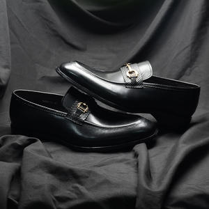 Mocassins simples et à la mode en cuir véritable faits à la main pour banquet formel décontracté confortable et pratique - Product Image 2