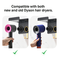 Support mural pour sèche-cheveux et styler, compatible avec Dyson Airwrap Supersonic Nural