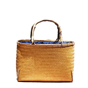 July 7th Bamboo Woven <b>Handbag</b> Natural Color <b>Medium</b> Size Chinese Style Storage Basket For Daily Use - Product Image 4