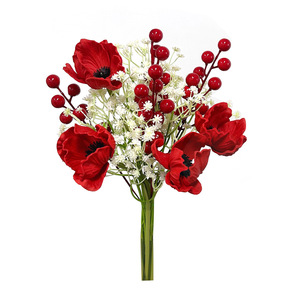 Ramos de Navidad Artificiales de 30cm-100cm, Flores de Seda PE de Alta Simulación para Decoración del Hogar - Product Image 5