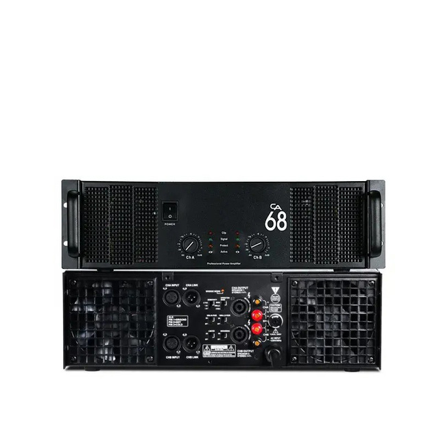 Wholesale CA68 2*2000w Professional Power Amplifier for Stage Performance Concert Conference KTV Party