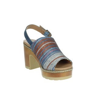 Sandali con tacco stringato alla moda 170528 punta e punta aperta estate/autunno strass Sexy Outdoor stile Jeans - Product Image 5