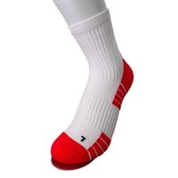 Chaussettes de sport en nylon personnalisées avec logo, évacuation de l'humidité, séchage rapide, coussinets, pour la course à pied, vente en gros