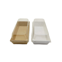 Boîte à frites rectangulaire en carton pour snack Boîte à emporter pliante en papier de poulet frit de style libre
