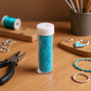 Ilan Abalorio Cuentas Azules de 4 mm para Manualidades y Joyería - Product Image 3