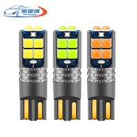 Ampoule LED T10 pour voiture W5W Canbus 168 194 6000K 3030 10 SMD Blanc pour éclairage intérieur de voiture, feux de stationnement, sans erreur, 12V-24V