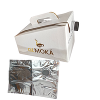 Boîte à café réutilisable pratique avec sac en plastique pour emballage de liquides, idéale pour les plats à emporter, les pique-niques et les fêtes