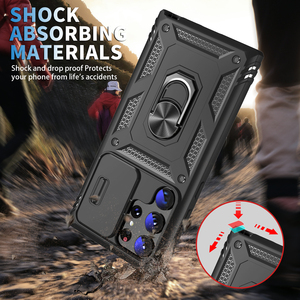 Funda para <span class=keywords><strong>Samsung</strong></span> S23 con Cubierta Deslizante para Cámara, Soporte de Anillo Giratorio de 360 Grados, Soporte Magnético para Coche para <span class=keywords><strong>Samsung</strong></span> <span class=keywords><strong>Galaxy</strong></span> S23 Ultra - Product Image 5