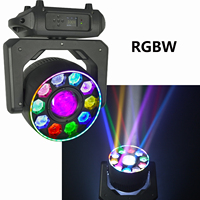 11 projecteurs LED Bee Eye 10*20W RGBW 4-en-1 et 1 projecteur LED blanc 100W haute puissance, mini tête mobile rotative Bee Eye Beam
