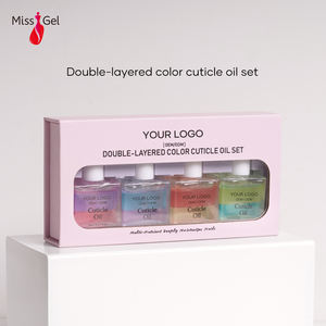 MissGel Set minyak kutikula Label pribadi produsen untuk perawatan kuku Logo khusus 10ml botol dengan minyak kutikula dua warna organik - Product Image 4