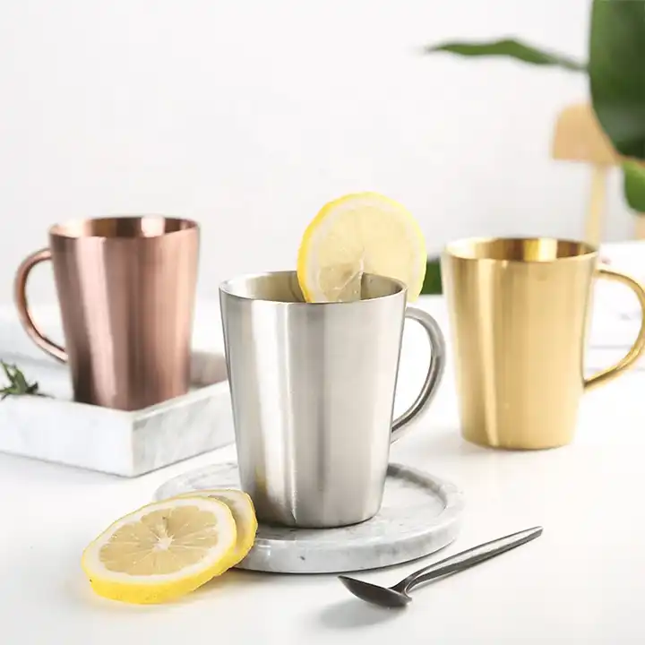 Stainless Steel Insulated Tea Cup, For Home, Grade: 202