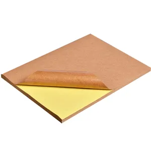 A4 끈끈한 Kraft 종이, 레이저 잉크젯 프린터 포장 상표 종이를 위한 공백 자동 접착 Kraft 상표 종이