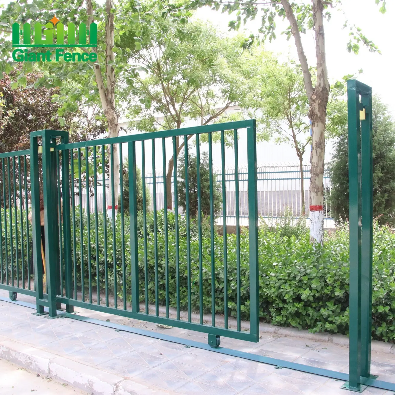 Beautiful Sliding Gate Design for Homes Durable 2m Steel and Iron Fence with Low Maintenance Coated Frame