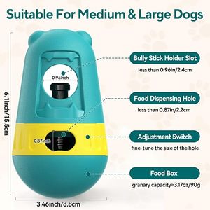 Dispensador de Golosinas Ajustable y Resistente para Perros Medianos/Grandes - Diseño Seguro que Previene la Asfixia - Product Image 3