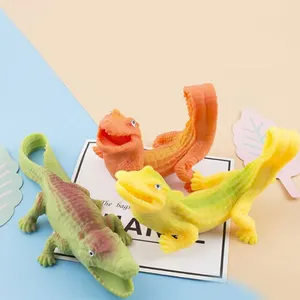 Hadiah anak-anak mainan Fiercely hewan sensorik Anti stres 3 warna memori buaya pasir gelisah