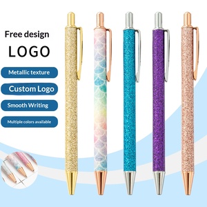 ปากกาลูกลื่นเหล็กแบบ<span class=keywords><strong>กด</strong></span> รุ่นสร้างสรรค์น่ารัก ปี 2026 ขายส่ง มีสีรุ้ง สามารถพิมพ์ลายผงทอง ปากกาโปรโมชั่น - Product Image 2