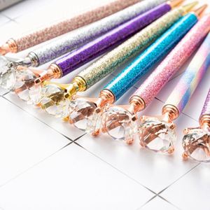 Bolígrafo Giratorio con Polvo Dorado, Cristal Grande y Brillante, Regalo Creativo para el Día de San Valentín, Nuevo Artículo de Papelería de Oficina, Tinta Negra, Promocional - Product Image 5