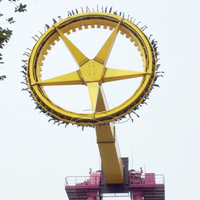 Équipement de terrain de jeu fou jeux pour adultes grand pendule gyro swing ride à vendre