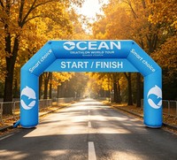 Arche gonflable extérieure pour organisateurs d'événements, portail personnalisé avec logo de sponsor pour événements sportifs et promotion de courses