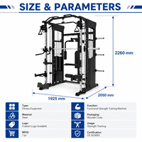 Machine de musculation tout-en-un Smith pour la salle de sport, machine Smith multifonctionnelle pour la maison