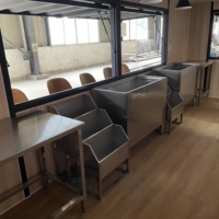 Conteneur maritime industriel à double étage de 20 pieds, bar et restaurant avec salon sur le toit, cuisine préfabriquée et espace commercial