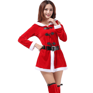 Prix bas, costume <span class=keywords><strong>de</strong></span> cosplay <span class=keywords><strong>de</strong></span> Noël, d'Halloween, <span class=keywords><strong>de</strong></span> jeu, pyjama pour femmes, robe <span class=keywords><strong>de</strong></span> Père Noël, costume en polyester <span class=keywords><strong>de</strong></span> haute qualité - Product Image 3