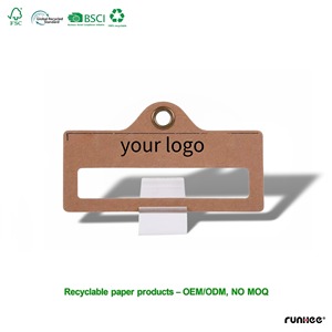 Perchas <span class=keywords><strong>de</strong></span> Cartón Ecológicas y Duraderas con Forma Personalizada para Bufandas, Ideales para Armarios, Tiendas <span class=keywords><strong>de</strong></span> Ropa y Exhibición en Baños - Product Image 1