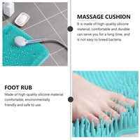 Paresseux Salle De Bains Douche Pied Scrubber Brosse Antidérapant Ventouse Bain Exfoliant Tapis De Nettoyage Pieds Silicone Massage Brosses Pad