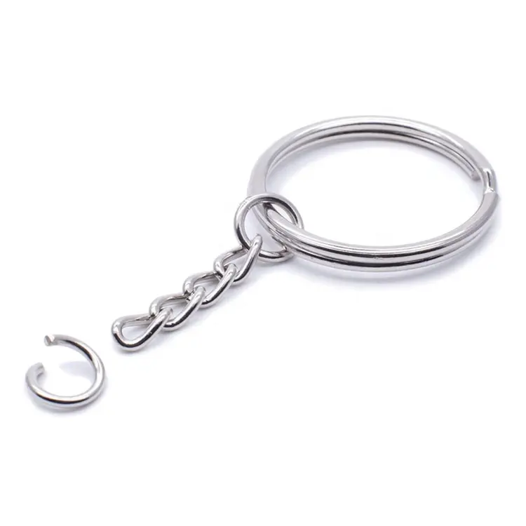 מתנה מותאמת אישית מתכת Keychain, מפתח טבעת עבה Keyring קרפט, מפתח טבעות עם קטן קליפ Handcraft