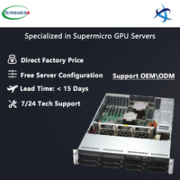 Supermicro Mainstream SuperServer SYS 621P TRT 2U Montaje en rack con procesadores escalables Intel Xeon de 5ª generación duales 6 ranuras PCIe 5,0
