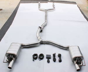 Système d'échappement Catback en acier inoxydable 304 avec soupapes, <span class=keywords><strong>prix</strong></span> d'usine, pour Mercedes-Benz <span class=keywords><strong>C43</strong></span> Glc43 <span class=keywords><strong>Amg</strong></span> 3.0t 2017-2023 - Product Image 4