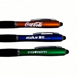 OEM LED Light Sports Gift Soft Touch Screen <b>Pen</b> Custom Logo Multi-Functional Novelty for Promotion Ballpoint <b>Pen</b> Multi-Colored - Product Image 6