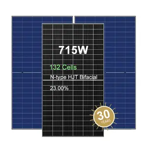 Risen Bipv-Halbzellen-Solarmodule 690 W 700 W 715 W zweiseitiges Solarpanel mit Doppelglas Modul