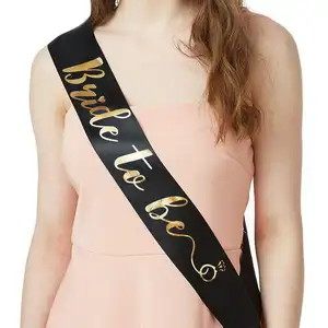 Bretelle de mariée bronzante de mariage, ceinture d'étiquette de décoration de fête de enterrement de vie de jeune fille