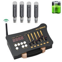 Console de contrôleur DMX512 sans fil avec 54 canaux en métal pour lumières de scène