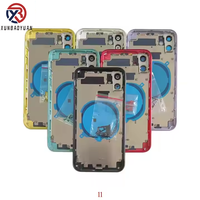 Corps de châssis arrière de porte arrière pour iPhone 11 Pro PM couvercle de boîtier arrière de remplacement cadre moyen garantie 1 an accessoires de téléphone