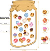 Bocal de récompense de biscuits magnétiques personnalisés en gros pour le conseil de classe