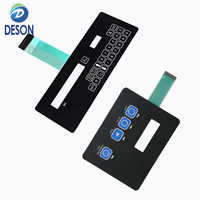 Deson Fabricant Sérigraphie Personnalisée Panneau PVC Bouton Instrument Pâte Panneau de Commande Film