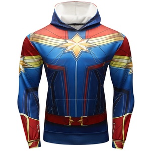 เสื้อมีฮู้ดแนวสตรีทพิมพ์ลาย3D สำหรับผู้ชายชุดซูเปอร์ฮีโร่ชุดกีฬาสำหรับวิ่ง - Product Image 2