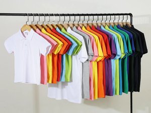 T-shirt polo personnalisé Uniforme de travail unisexe respirant avec logo T-shirt avec broderie logo Vêtements de famille personnalisés Sérigraphie pour enfants