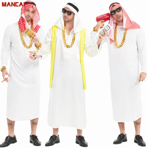 Disfraz <span class=keywords><strong>de</strong></span> actuación <span class=keywords><strong>de</strong></span> Cosplay para hombres adultos Halloween Fancy Prince Arab Prince King Chief Outfit Oriente Medio Dubai Ropa árabe - Product Image 2