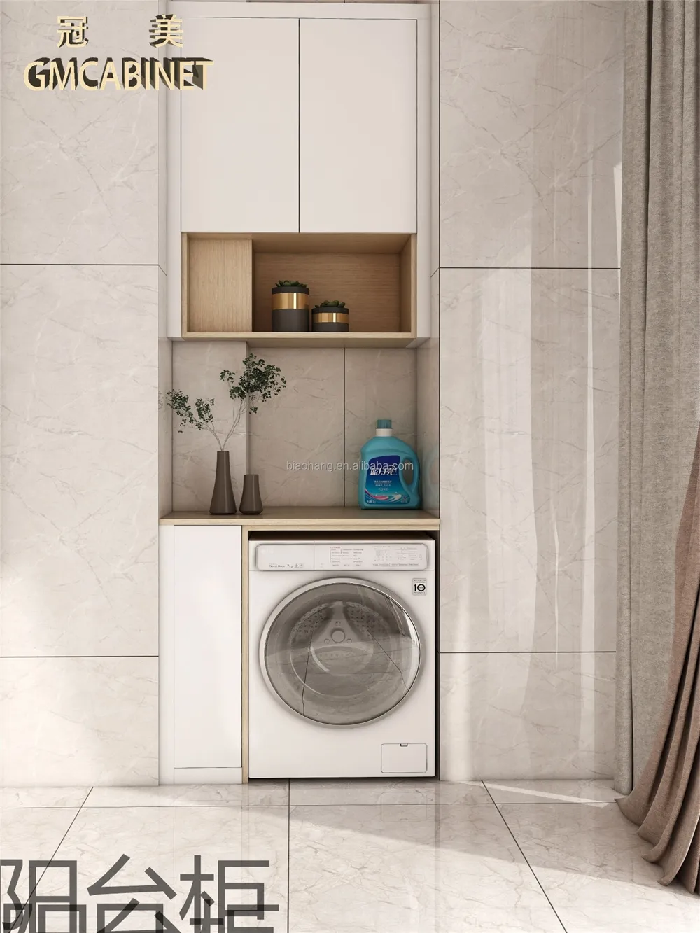 GM home modern design high gloss white rta kitchen cabinets