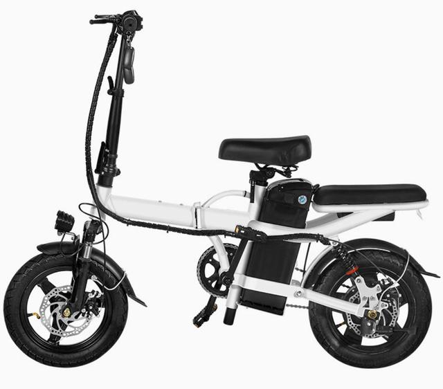 Electric Bike Compact Foldable for Two-Mini Electric Scooter Lithium Battery Aluminum Alloy 350W Motor for Commuting Leisure