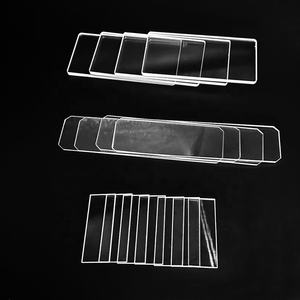 Pelat kaca persegi transparan kustom menyatu silika bening kuarsa substrat lembar kaca kuarsa UV - Product Image 4