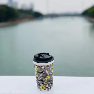 2022 Vrede Thema Nieuwe Ontwerp Koffie Mok Reizen Water Kopjes Koffie Cup Kostuum