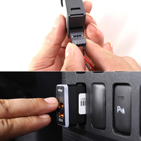 Adaptateur de prise allume-cigare PD avec affichage LED et voltmètre, chargeur rapide PD pour téléphone de voiture, compatible TOYOTA