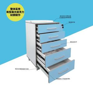 Carrito de almacenamiento dental de acero inoxidable de marca japonesa y coreana, carrito móvil rectangular para herramientas de clínica y mesa de trabajo para enfermeras - Product Image 4