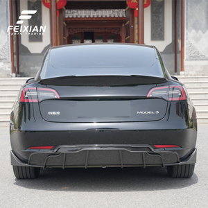 Kit aérodynamique Performance pour Tesla Model 3 2019-2024 : Lame avant, Lame arrière, Jupes latérales, Spoiler, Aile, Rideau d'air - Product Image 6