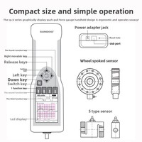 Wenzhou Sandu SP-5 dinamometer Digital tipe S, alat pengukur lengkungan tampilan kekuatan tarik Sensor eksternal tipe-s