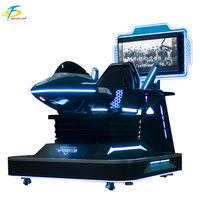 Simulador de Vuelo VR 9D de 360 Grados para un Jugador, Thunder Fighter, para Parques de Atracciones, Centros Comerciales y Uso Público